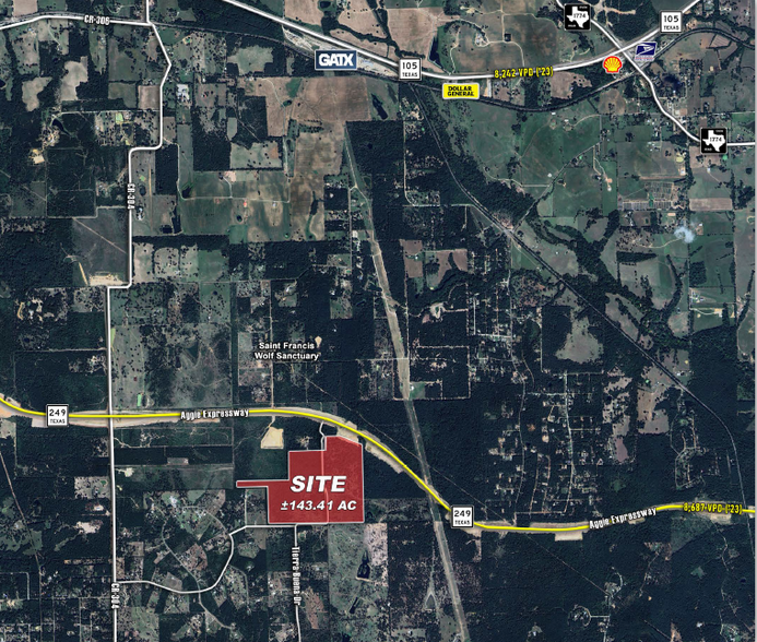 SH 249 Aggie Expy, Navasota, TX for sale - Aerial - Image 2 of 2