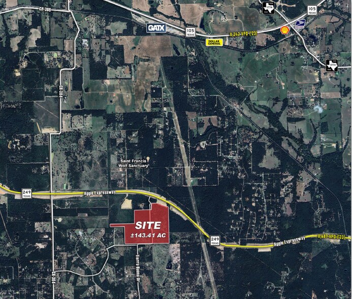 SH 249 Aggie Expy, Navasota, TX for sale - Aerial - Image 3 of 9