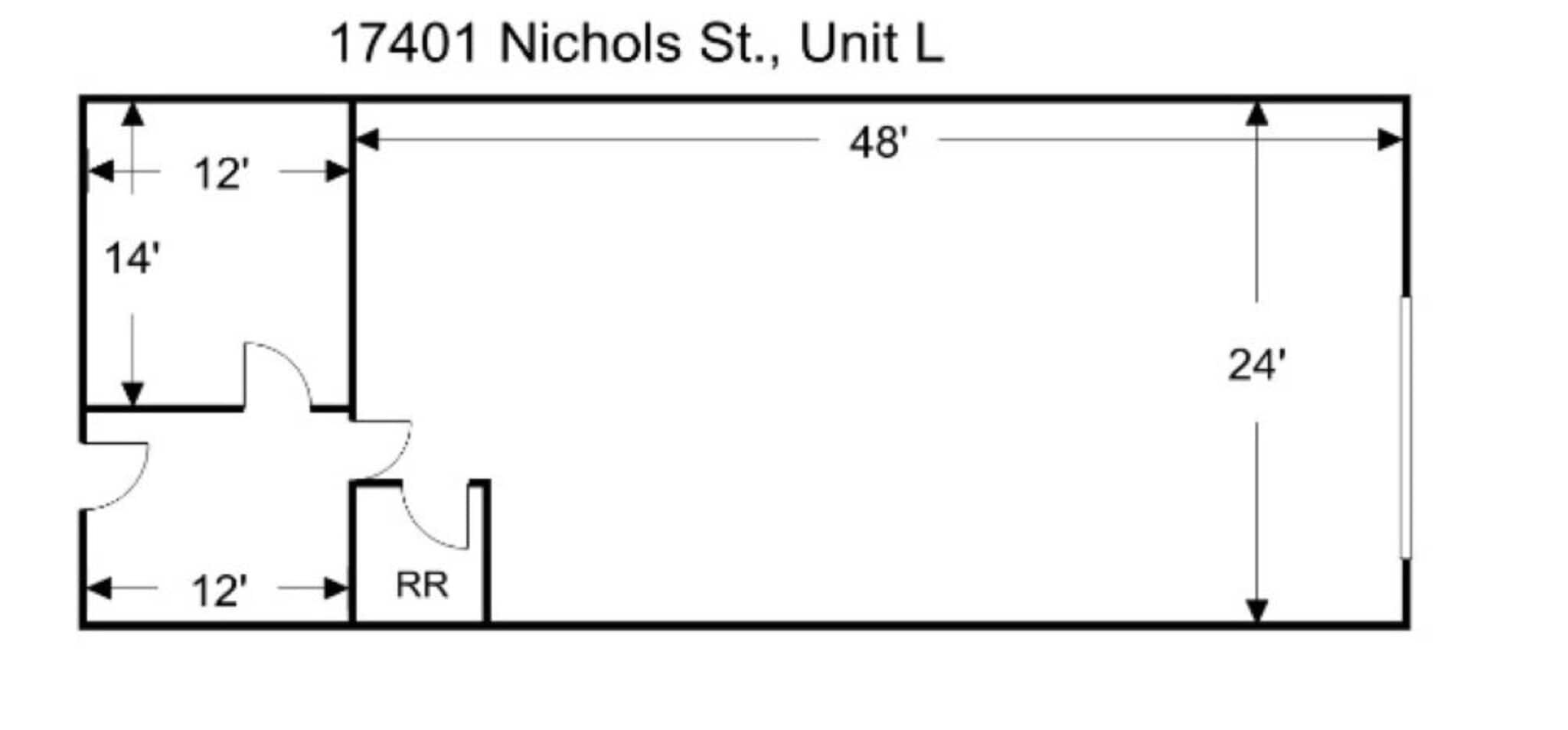 7611 Slater Ave, Huntington Beach, CA for lease Floor Plan- Image 1 of 1