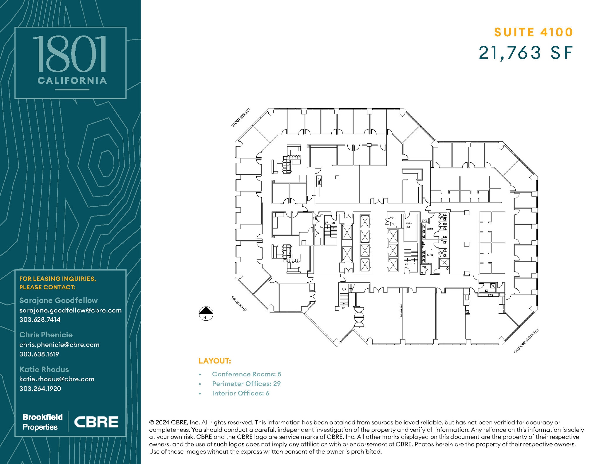 1801 California St, Denver, CO for lease Floor Plan- Image 1 of 1