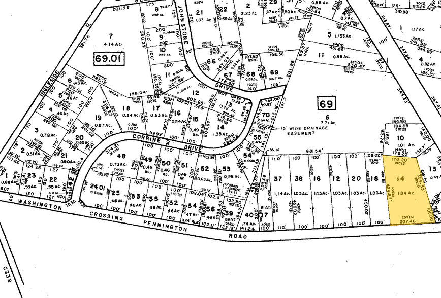 1 Washington Crossing Penn Rd, Pennington, NJ à louer - Plan cadastral - Image 2 de 2