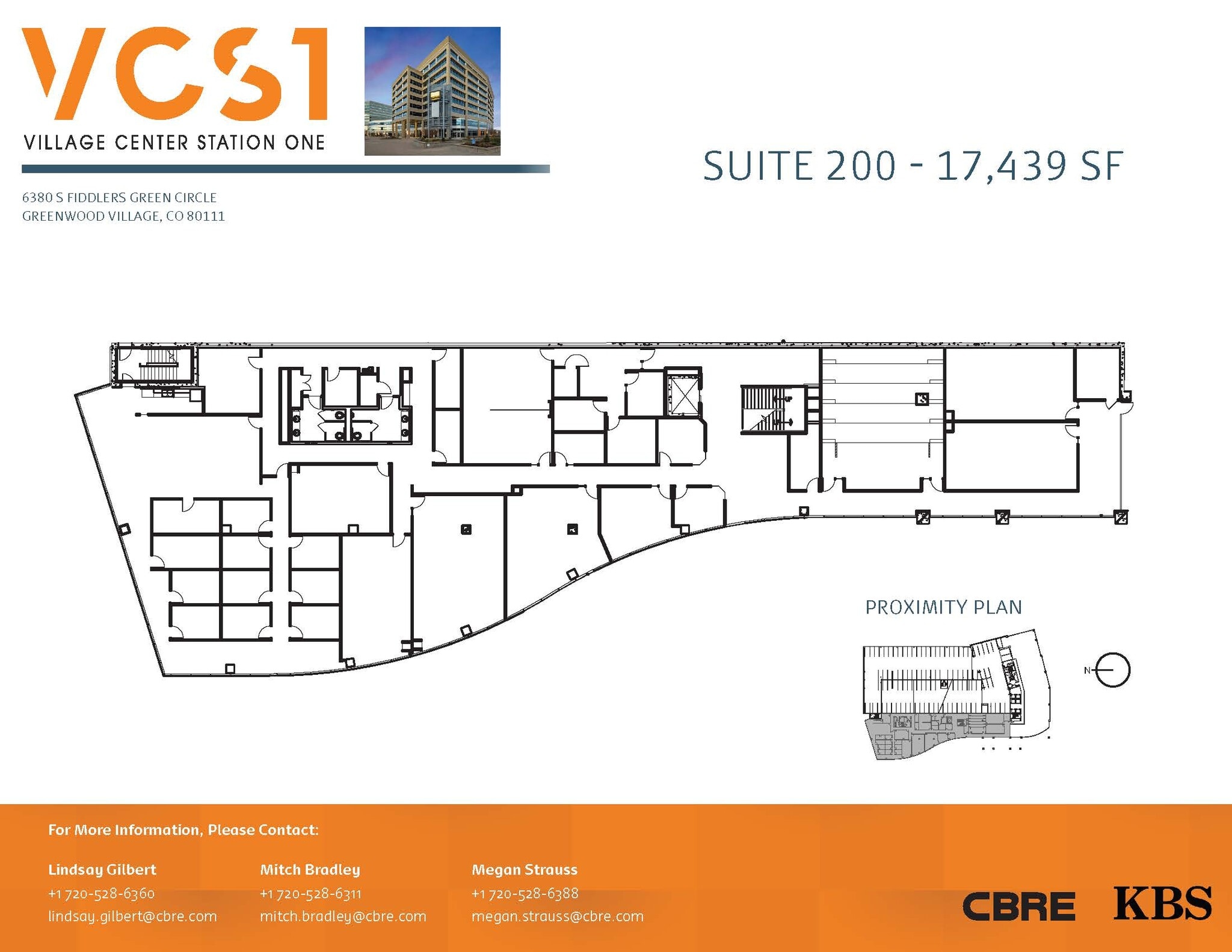 6380 S Fiddlers Green Cir, Greenwood Village, CO à louer Plan d’étage- Image 1 de 2