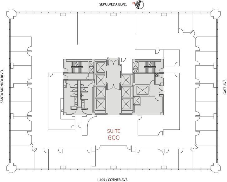 11100 Santa Monica Blvd, Los Angeles, CA à louer Plan d’étage- Image 1 de 1