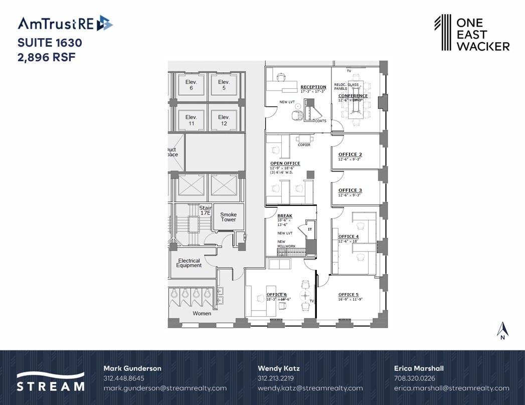 1 E Wacker Dr, Chicago, IL à louer Plan d’étage- Image 1 de 1