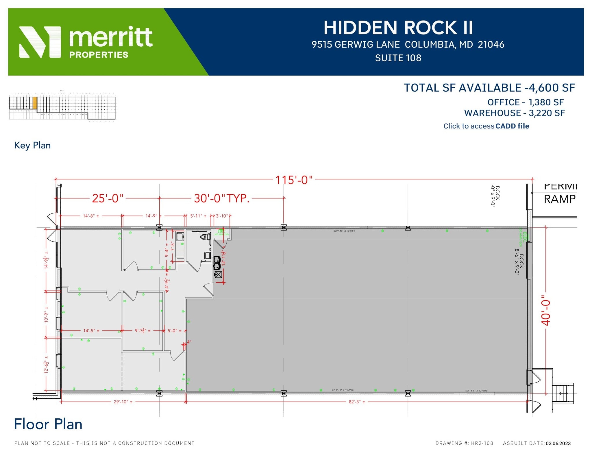 9515 Gerwig Ln, Columbia, MD à louer Plan d’étage- Image 1 de 1
