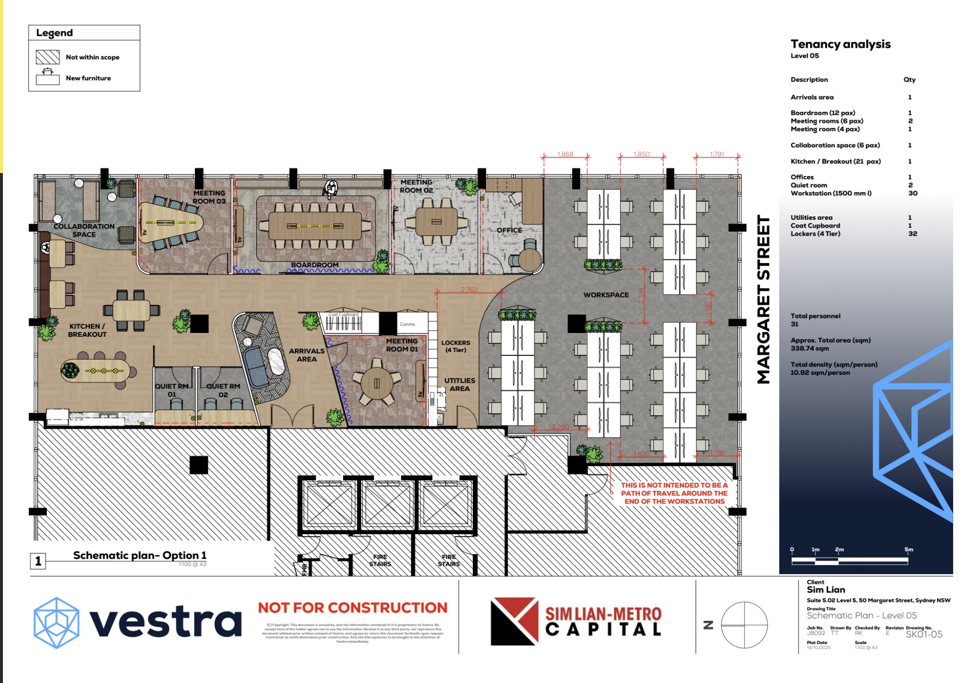 50 Margaret St, Sydney à louer Plan d’étage- Image 1 de 2