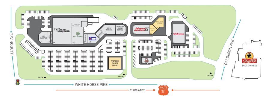 636-674 White Horse Pike, Absecon, NJ à louer Plan d’étage- Image 1 de 1