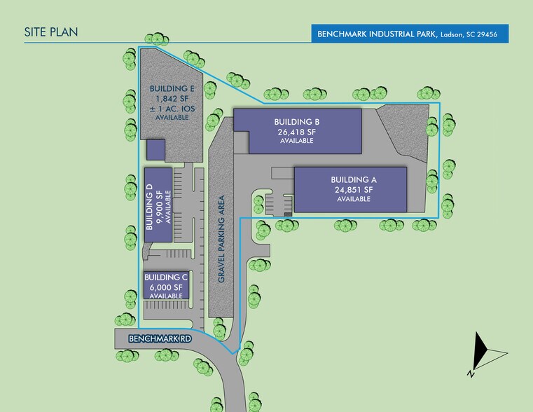 3241 Benchmark Dr, Ladson, SC à louer - Photo du bâtiment - Image 2 de 2