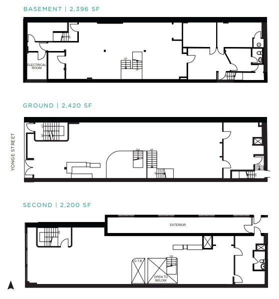 665-667 Yonge St, Toronto, ON for lease Floor Plan- Image 1 of 1