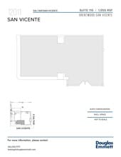 12011 San Vicente Blvd, Los Angeles, CA à louer Plan d’étage- Image 1 de 1