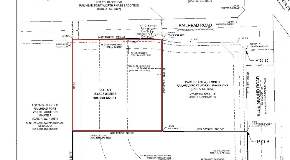 850 Railhead Rd, Fort Worth, TX à vendre - Plan cadastral - Image 2 de 2