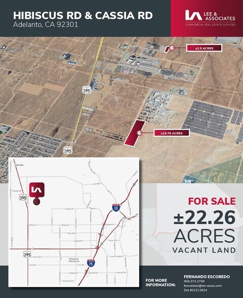 HIBISCUS RD & CASSIA RD, Adelanto, CA à vendre - Photo du bâtiment - Image 1 de 1