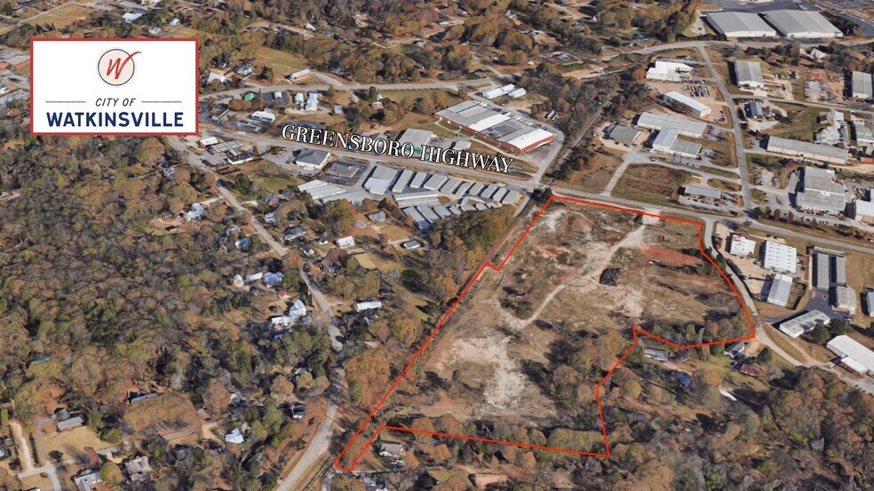 1180 Greensboro Hwy, Watkinsville, GA for sale - Aerial - Image 1 of 10