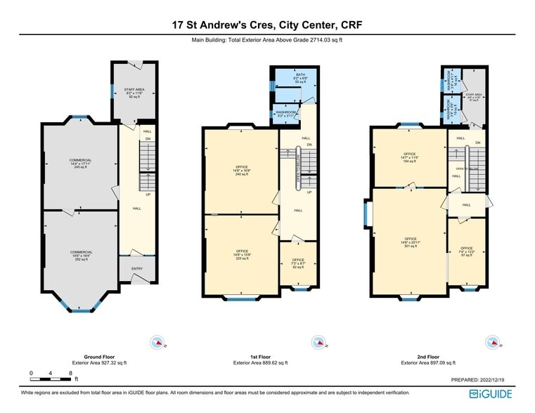 17 St Andrews Cres, Cardiff à louer - Plan d’étage - Image 2 de 2