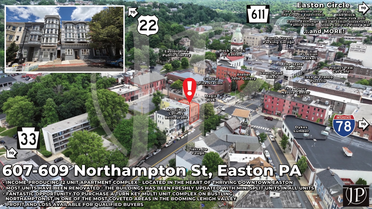 607-609 Northampton St, Easton, PA for sale Building Photo- Image 1 of 48