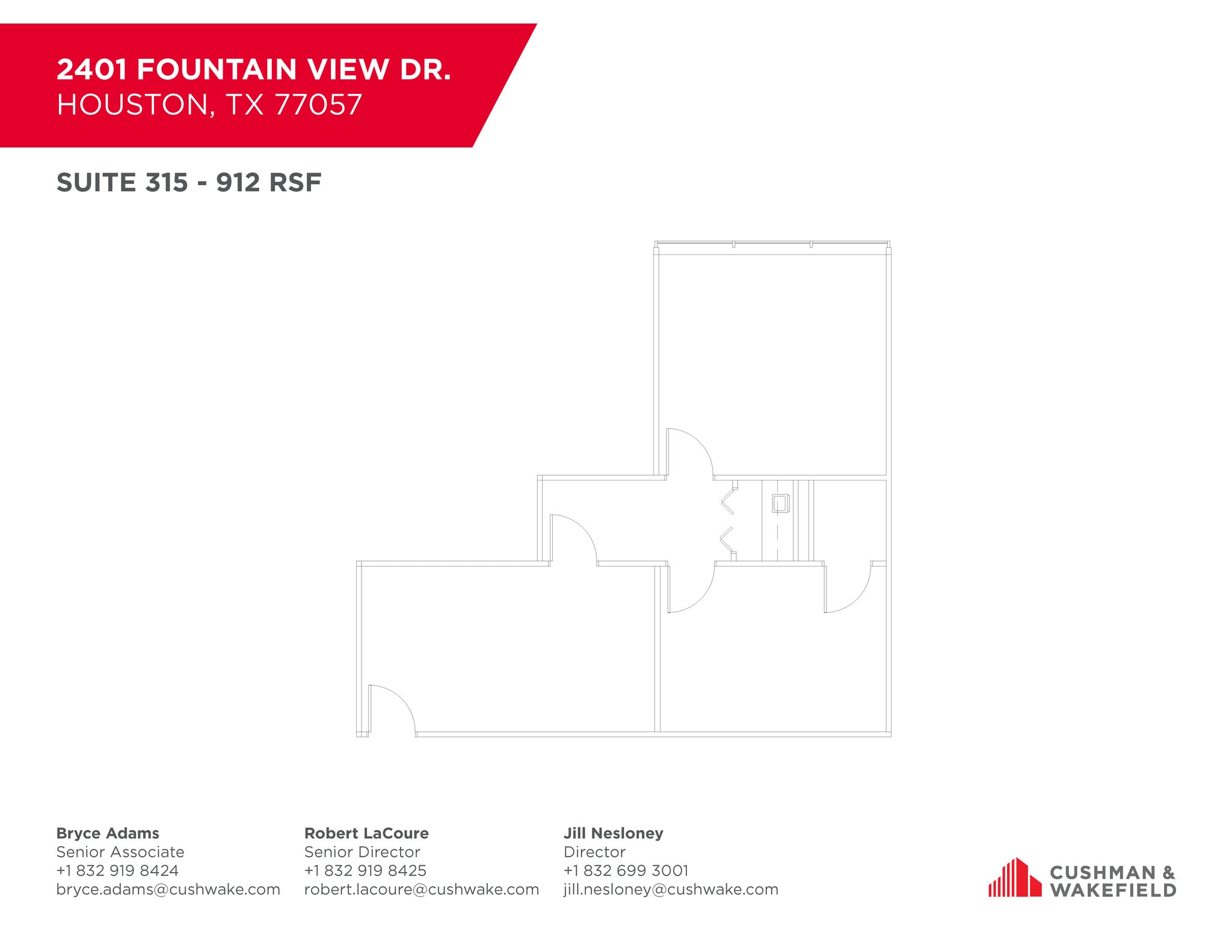 2401 Fountain View Dr, Houston, TX for lease Floor Plan- Image 1 of 1