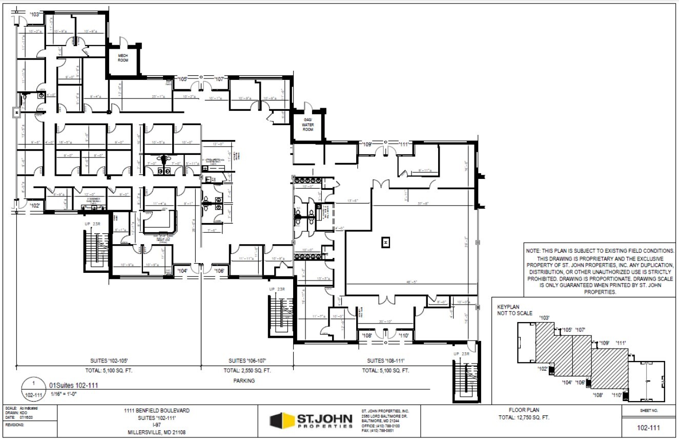 1111 Benfield Blvd, Millersville, MD à louer Plan d’étage- Image 1 de 1