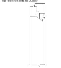 2121 S Priest Dr, Tempe, AZ for lease Floor Plan- Image 1 of 1