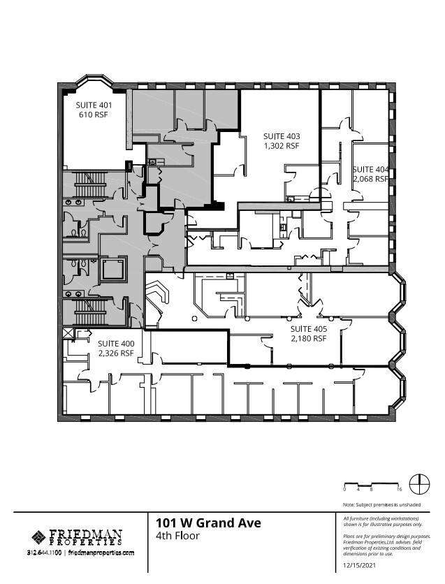 101 W Grand Ave, Chicago, IL à louer Plan d’étage- Image 1 de 1