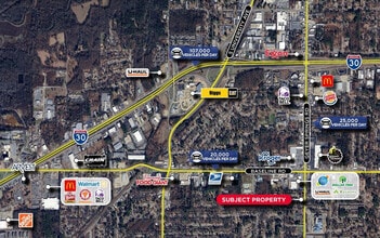 9100 Geyer Springs Rd, Little Rock, AR - AERIAL  map view
