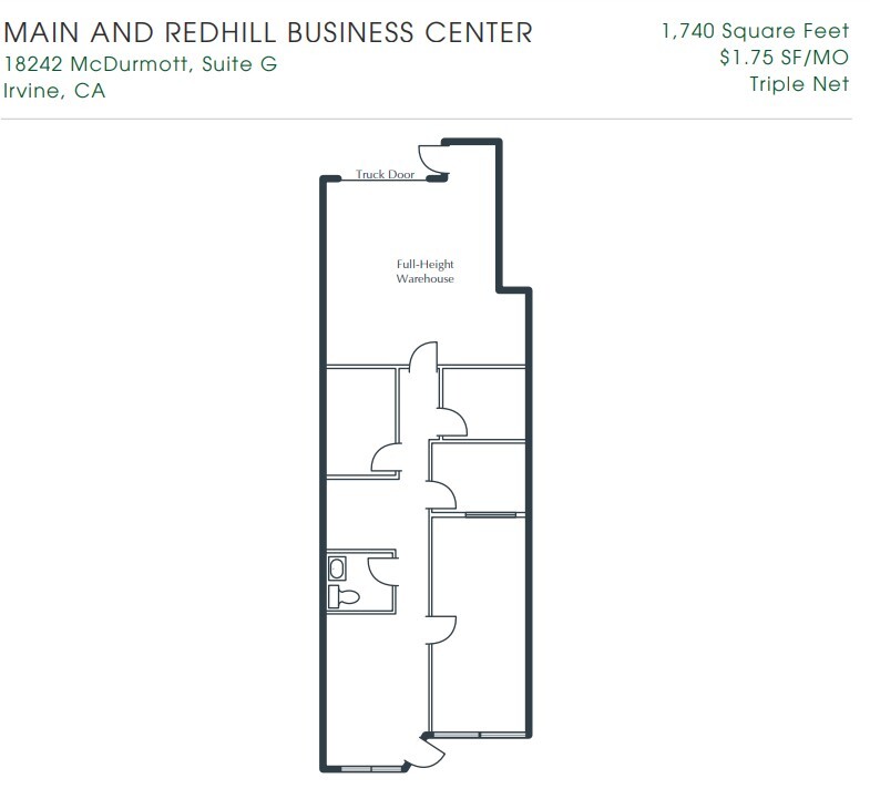 1200 Main St, Irvine, CA à louer Plan d  tage- Image 1 de 1