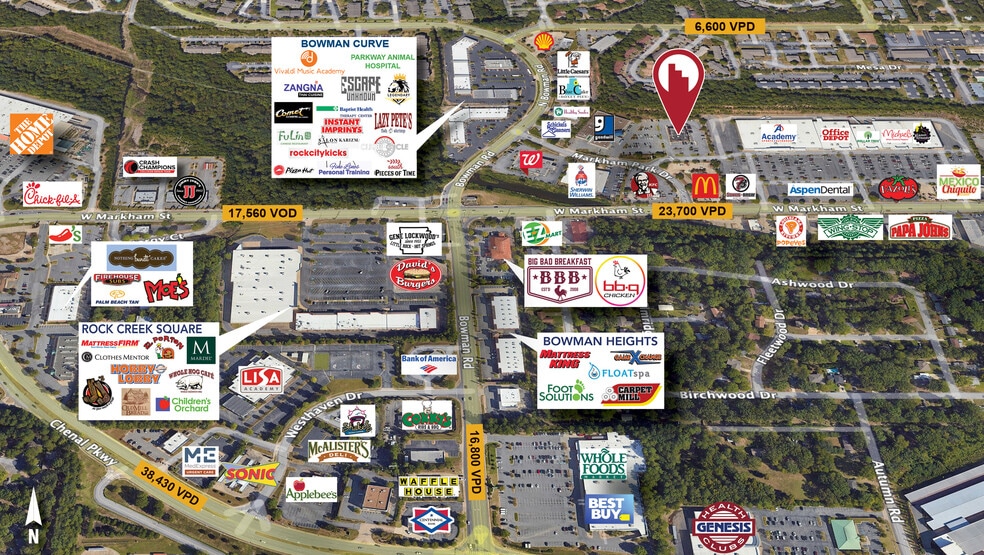105 Markham Park Dr, Little Rock, AR for lease - Aerial - Image 2 of 3