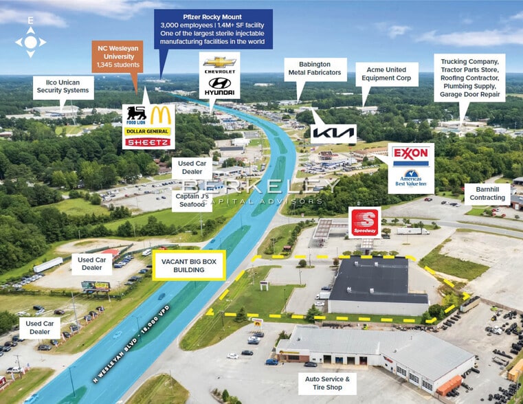 1473 N Wesleyan Blvd, Rocky Mount, NC for sale - Building Photo - Image 2 of 8