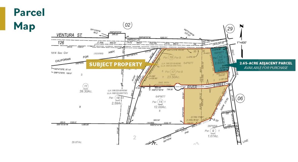 Ventura St, Fillmore, CA à vendre - Plan cadastral - Image 2 de 2