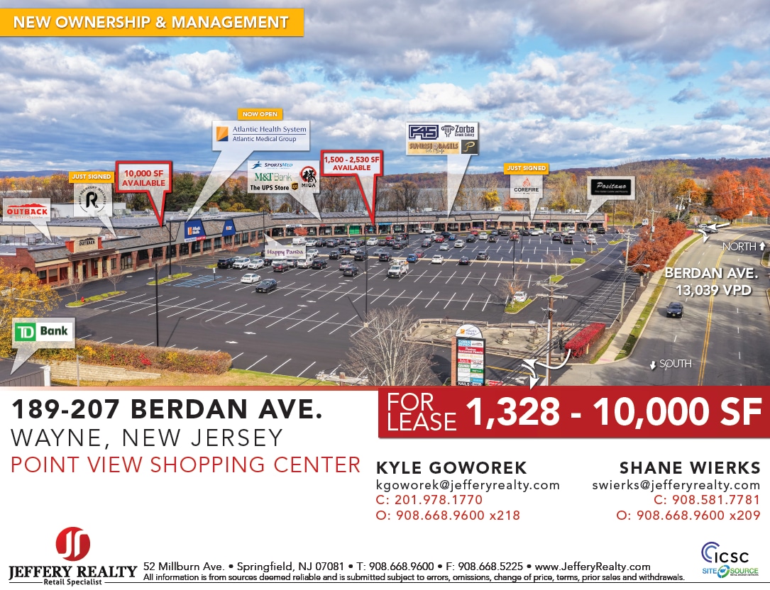 189-207 Berdan Ave, Wayne, NJ for lease Building Photo- Image 1 of 8