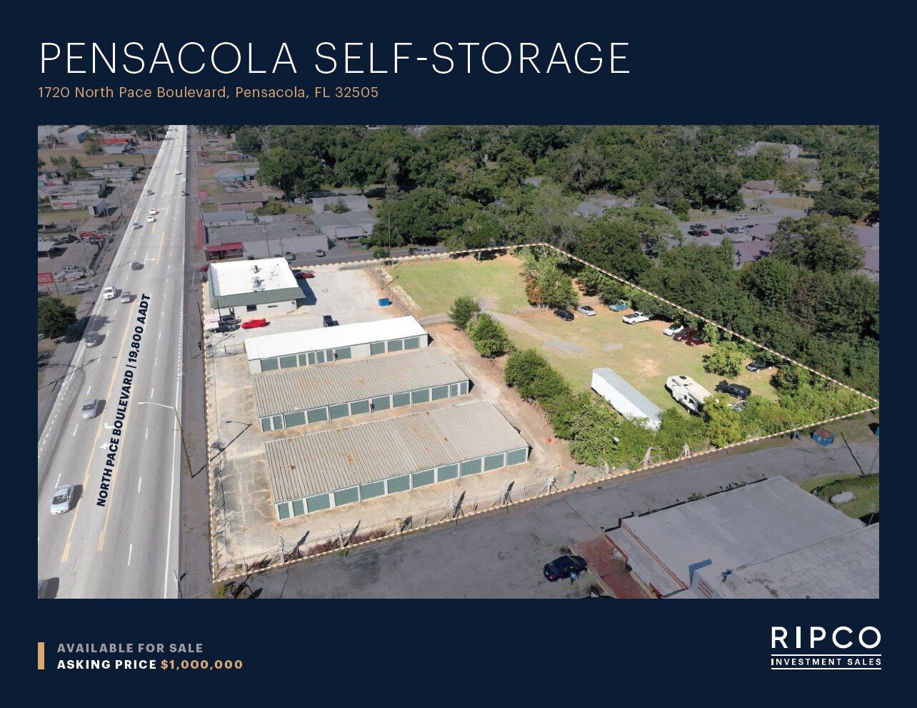 Pensacola Self-Storage portefeuille de 2 propriétés à vendre sur LoopNet.ca Photo principale- Image 1 de 13