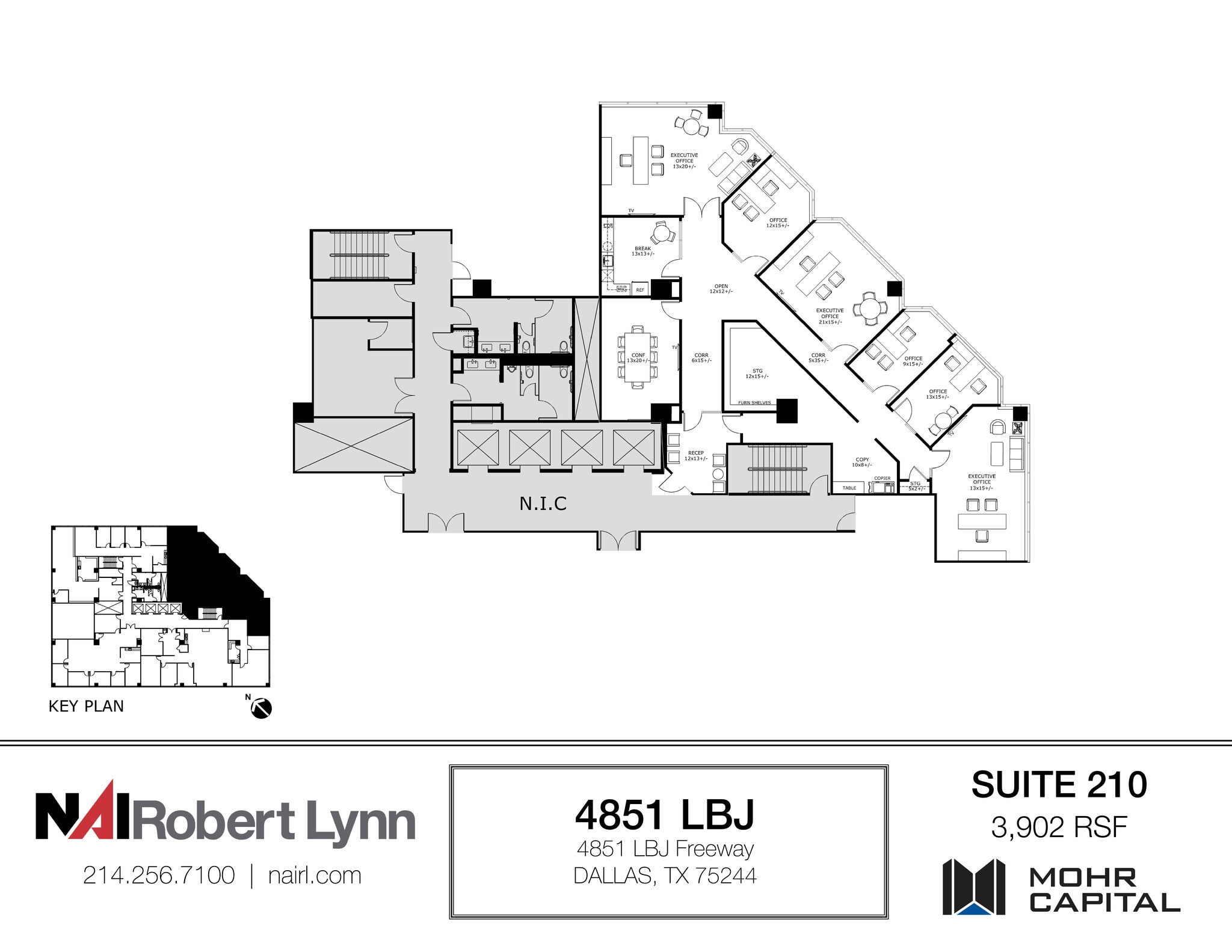 4851 Lyndon B Johnson Fwy, Dallas, TX à louer Plan d’étage- Image 1 de 2