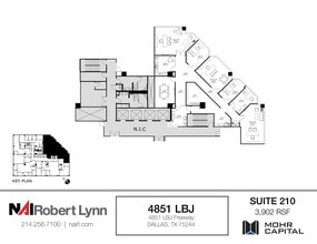 4851 Lyndon B Johnson Fwy, Dallas, TX à louer Plan d’étage- Image 1 de 2