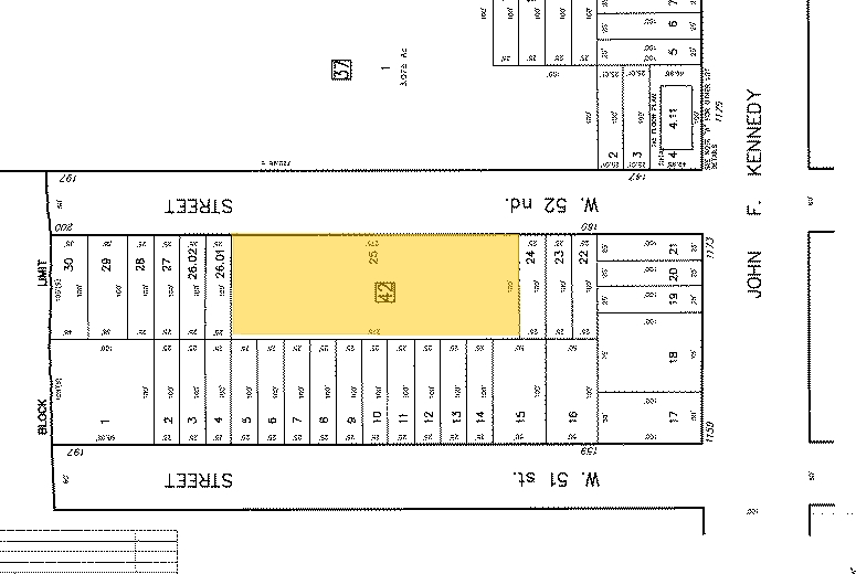 166-186 W 52nd St, Bayonne, NJ à vendre - Plan cadastral - Image 2 de 14