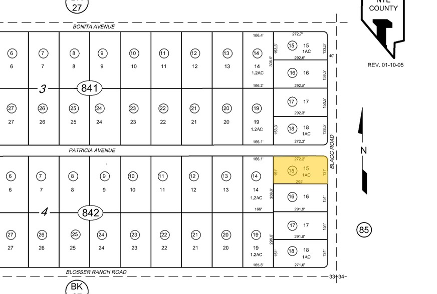 2610 N Blagg Rd, Pahrump, NV à louer - Plan cadastral - Image 2 de 3