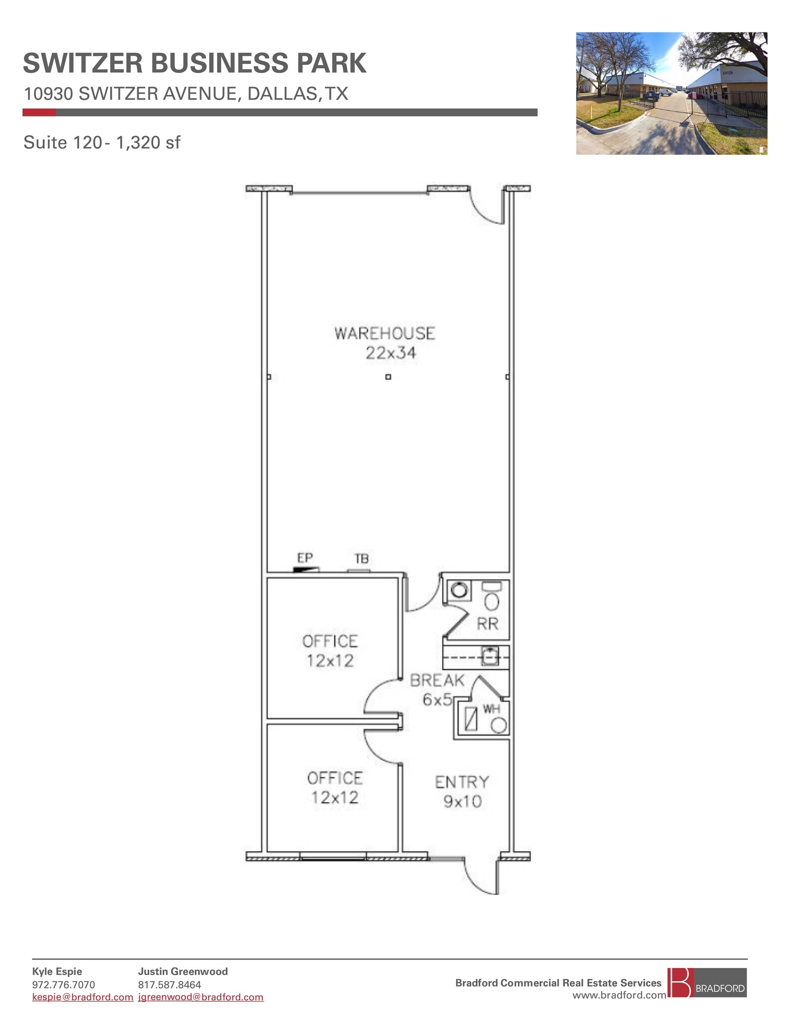 10930 Switzer Ave, Dallas, TX for lease Floor Plan- Image 1 of 1