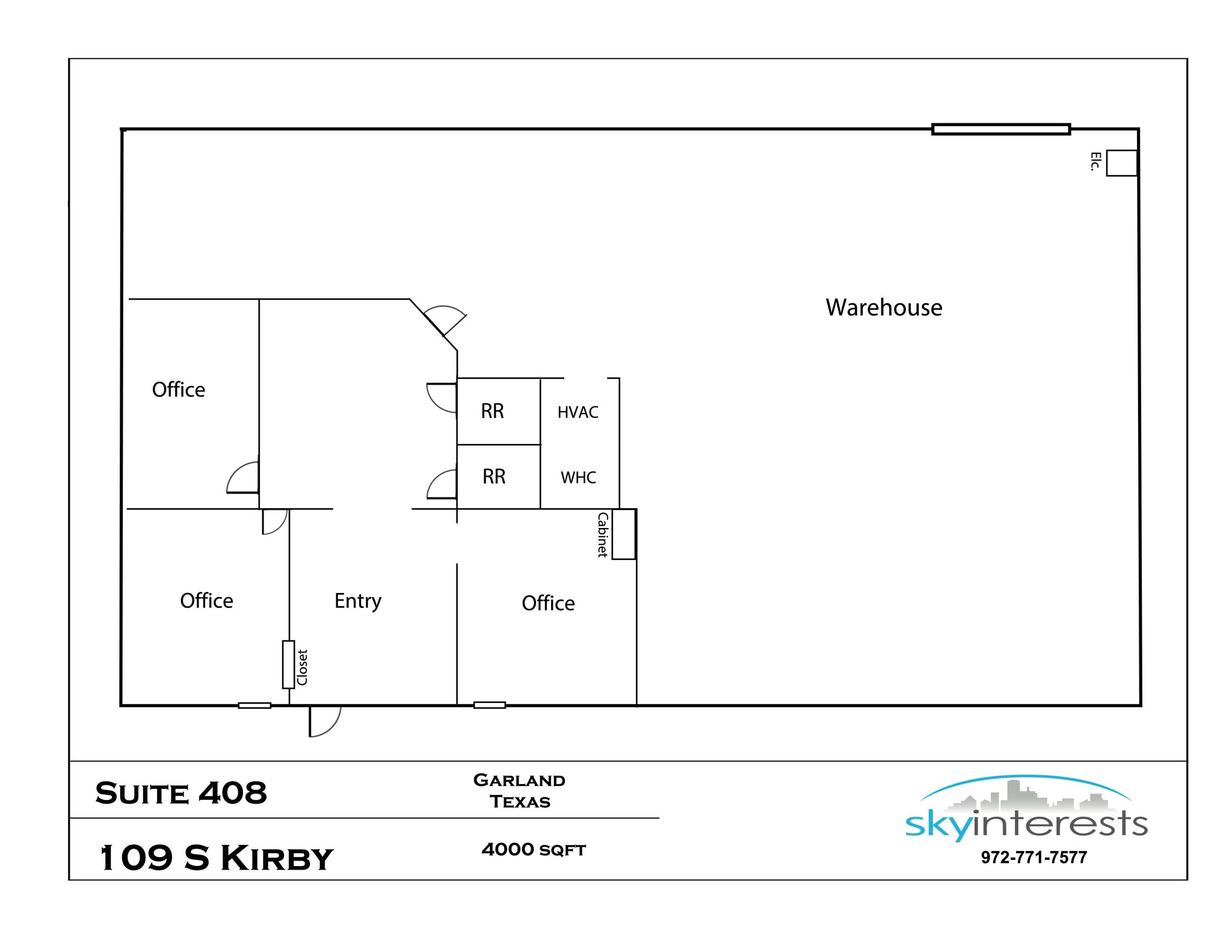 209 S Kirby St, Garland, TX for lease Site Plan- Image 1 of 1
