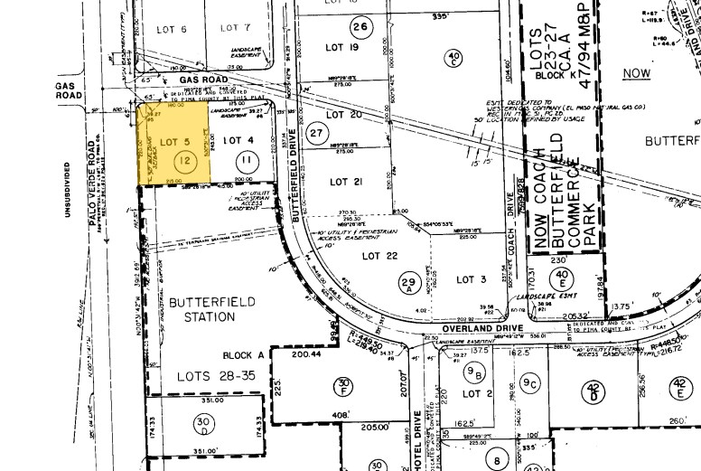 S Palo Verde Rd, Tucson, AZ for sale Plat Map- Image 1 of 5