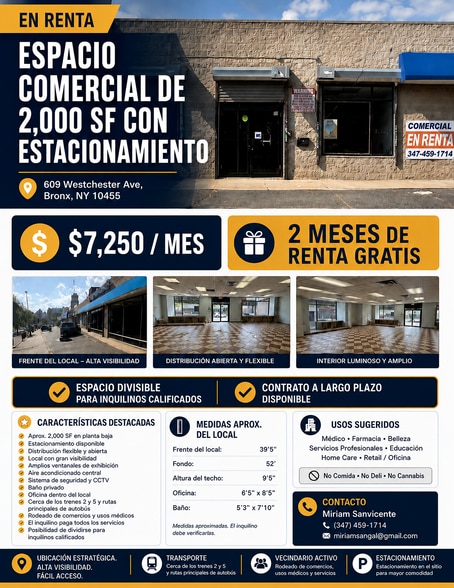 609 Westchester Ave, Bronx, NY for lease - Building Photo - Image 2 of 15