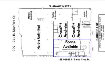 1985-1985 S Santa Cruz St, Anaheim, CA à louer Plan d’étage- Image 1 de 1