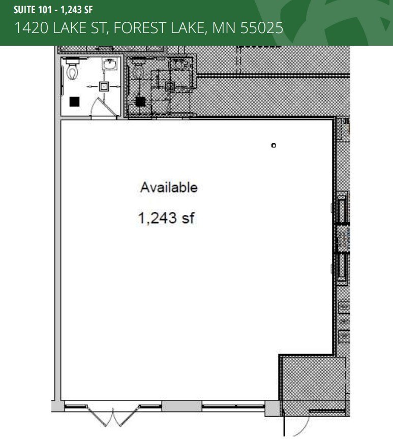 1420 Lake St S, Forest Lake, MN à louer Plan d’étage- Image 1 de 1