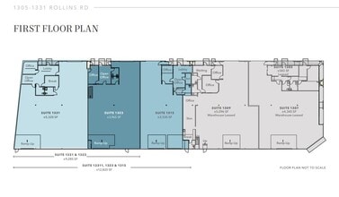 1305-1331 Rollins Rd, Burlingame, CA for lease Floor Plan- Image 1 of 4