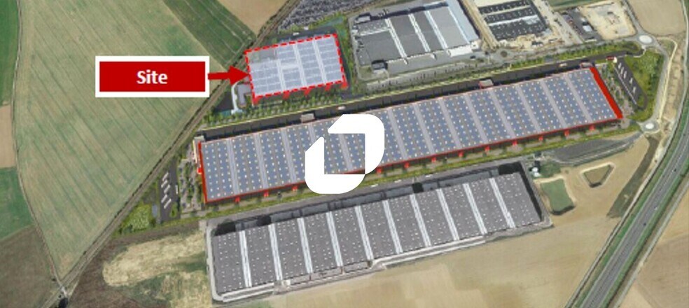 Industrial in Nanteuil-le-Haudouin for lease - Aerial - Image 1 of 2