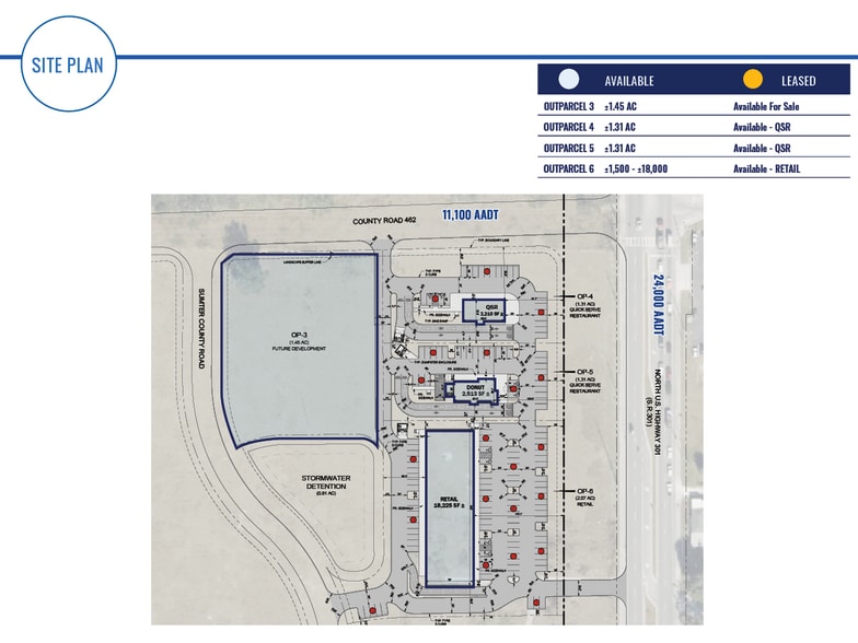 US-301 & E County Rd 462, Wildwood, FL for lease - Site Plan - Image 2 of 3
