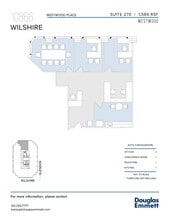10866 Wilshire Blvd, Los Angeles, CA à louer Plan d’étage- Image 1 de 1