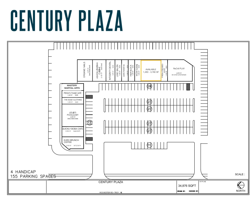 3614-3674 Rochester Rd, Troy, MI for lease Floor Plan- Image 1 of 1