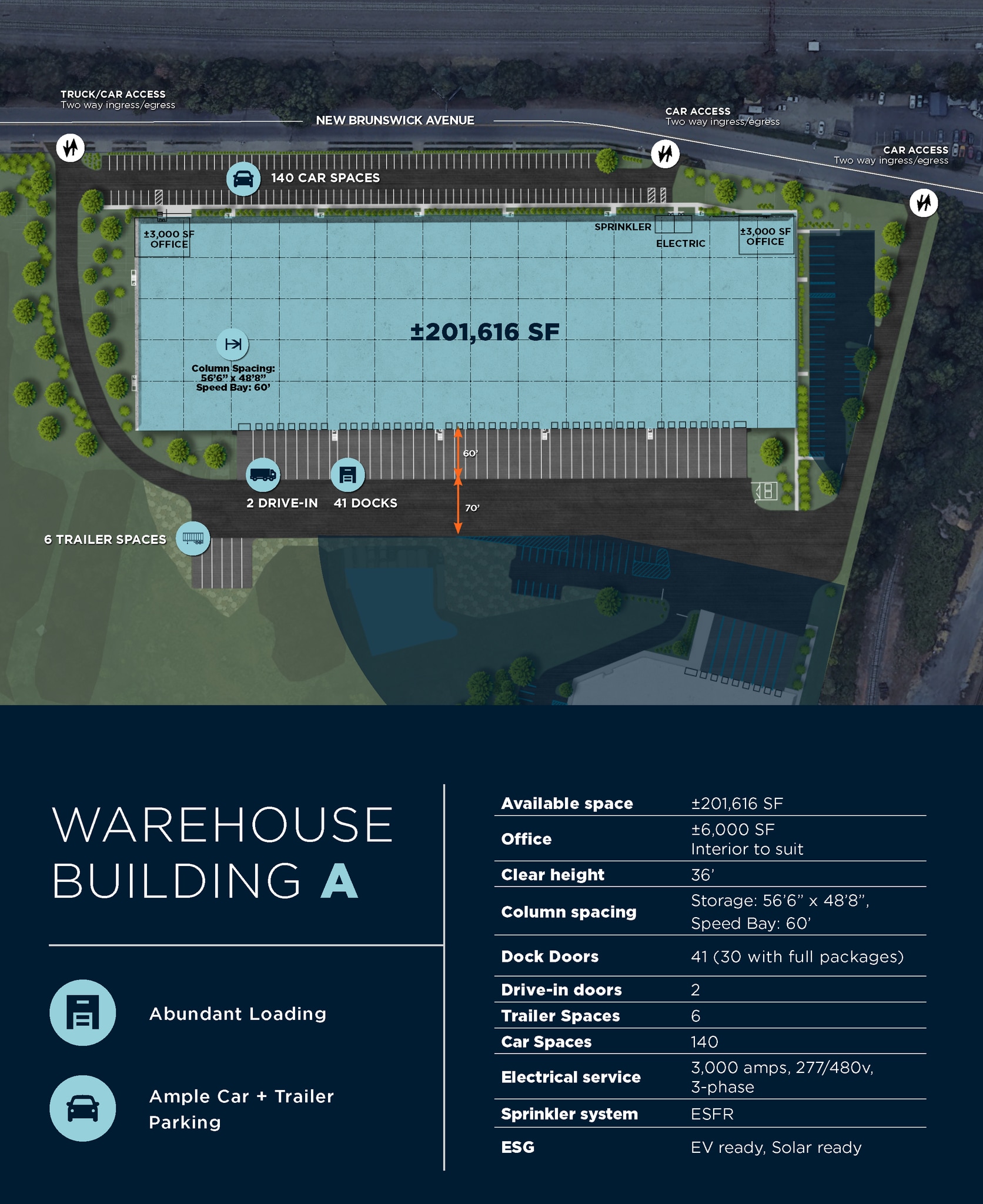 329 New Brunswick Ave, Rahway, NJ à louer Plan de site- Image 1 de 1