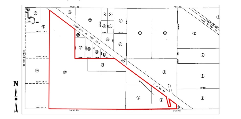 SE Of SEC Sunland Gin Rd & I-10, Eloy, AZ à vendre - Plan cadastral - Image 2 de 2