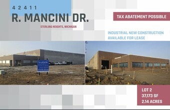 42411 R Mancini Dr, Sterling Heights, MI for lease Construction Photo- Image 2 of 6