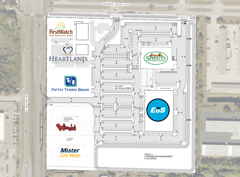 N Wickham Rd/ Business Center Blvd (SE Corner), Melbourne, FL à louer - Plan de site - Image 3 de 5