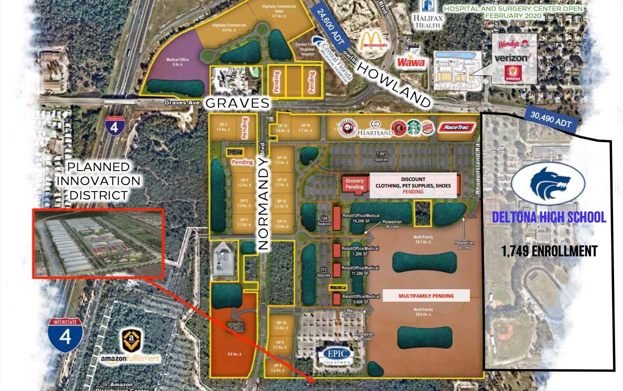 SEC E Graves Ave & Howland Blvd, Deltona, FL à vendre Photo du bâtiment- Image 1 de 2